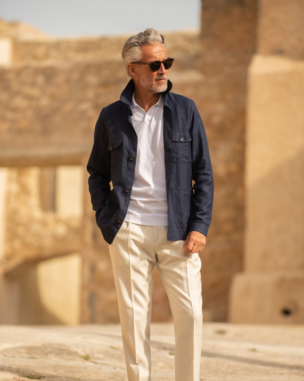 Blue Safari Jacket