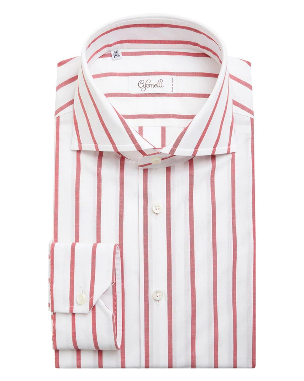 Red striped deals dress shirt