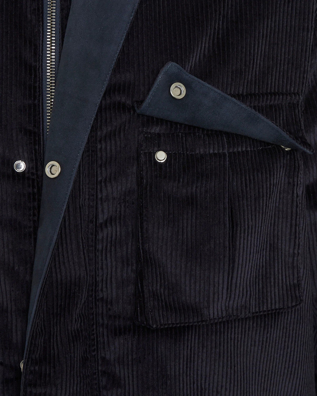 Corduroy Collar Balmacaan Coat 古着 Navy Corduroy Jacket