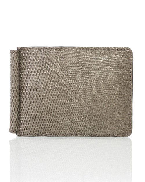 Money Clip Wallet clementine embossed calf