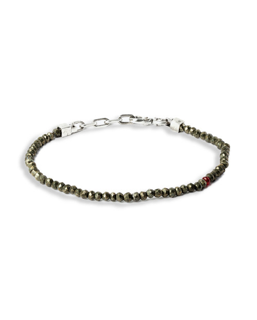 Pyrite with Ruby Bracelet