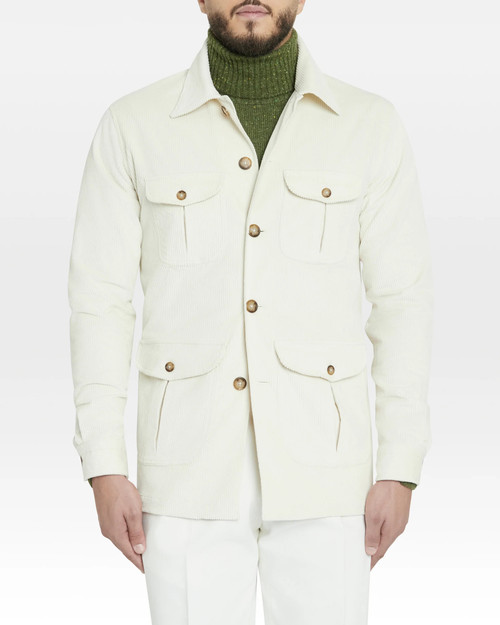 Off-White Corduroy Saharan Jacket