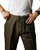 Khaki Linen Drawstring Trousers