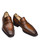 C1340 Brown Box Calf with Patina Penny Loafer