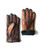 Brown Vintage Motor Bike Rabbit Fur Lined Patinaed Gloves