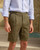 Khaki Cotton Shorts