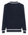 V-Neck Navy Blue Cotton Sweater