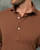 Brown Popover Polo Shirt
