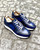 Aventador Blue Patinaed Sneakers