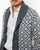 Grey Wool & Cashmere Cardigan with Pattern