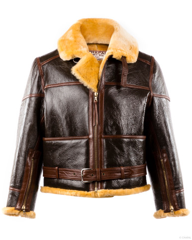ジャケット Long Raf Shearling Jacket Gold Shearling RAF Jacket