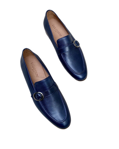 Adriana Navy Blue Loafers