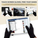 Touch Screen Texting Soft Warm Thermal Fleece Lining Gloves With Anti-Slip Silicone Gel