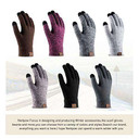 Touch Screen Texting Soft Warm Thermal Fleece Lining Gloves With Anti-Slip Silicone Gel