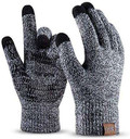 Touch Screen Texting Soft Warm Thermal Fleece Lining Gloves With Anti-Slip Silicone Gel