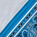 Ultra Plush Classic Blue Skies Bandana Blanket