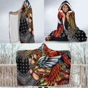 Phoenix girl hoodie blanket