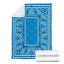 Ultra Plush Classic Blue Skies Bandana Blanket