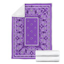 Ultra Plush Classic Dark Lilac Bandana Blanket