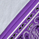 Ultra Plush Classic Dark Lilac Bandana Blanket