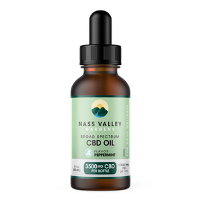 Nass Valley Peppermint Flavor CBD Oil -  Peppermint 3500mg Image 1