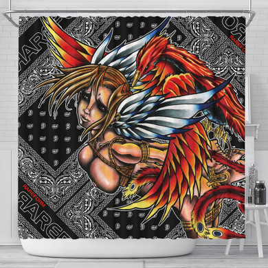 Phenix Girl shower curtain