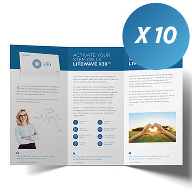 LifeWave X39™ (10) Tri Fold Brochures - LifeWave