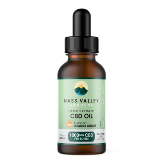 Nass Valley CBD Oil -  Orange Cream 1000mg Image 2