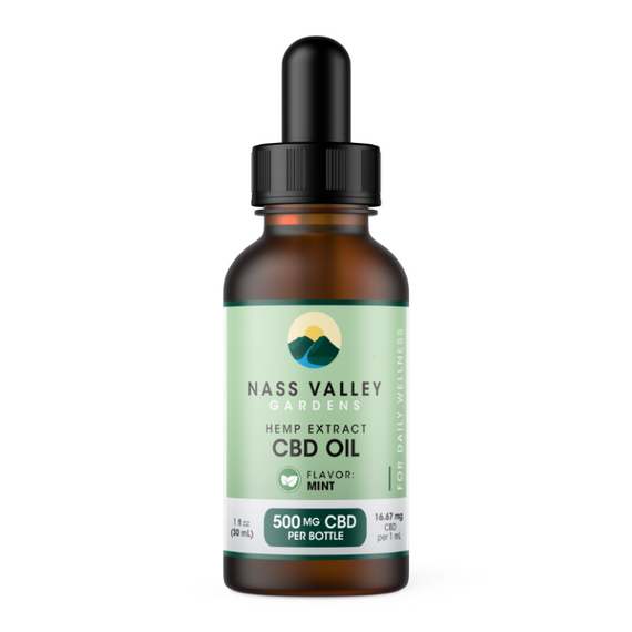 Nass Valley CBD Oil -  Mint 500mg Image 1