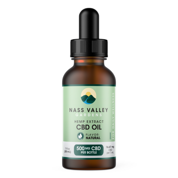 Nass Valley CBD Oil -  Natural 500mg Image 1