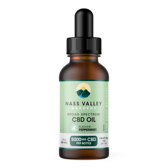 Nass Valley Peppermint Flavor CBD Oil -  Peppermint 5000mg Image 1