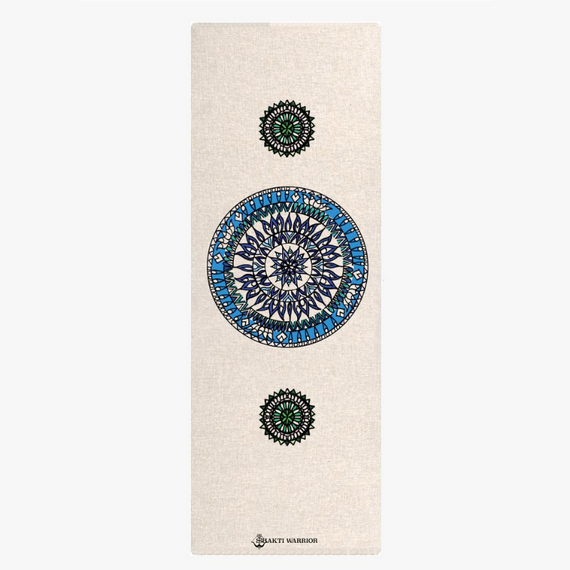 Shakti Warrior Mandala Yoga Mat -  Hemp Image 1