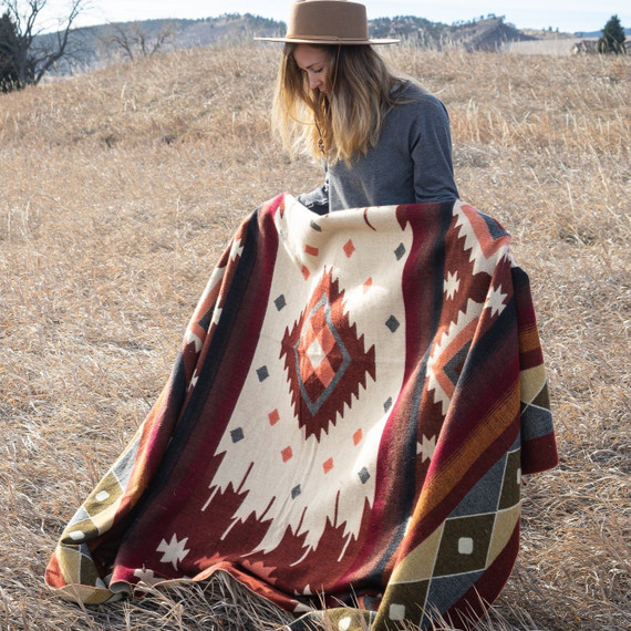 Alpaca Threadz Alpaca Wool Blanket -  Western Andean Image 4