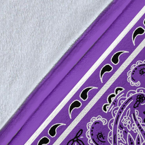 Ultra Plush Classic Dark Lilac Bandana Blanket