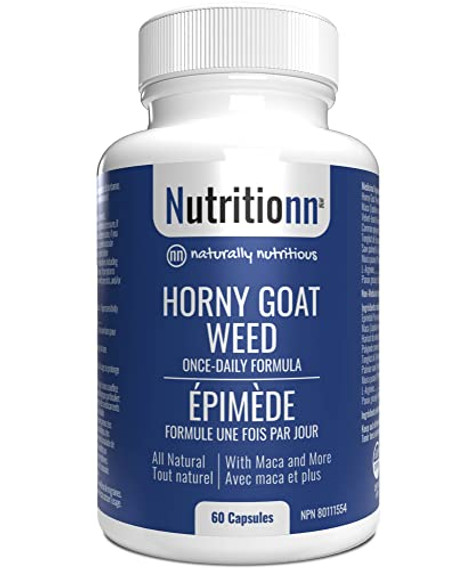 Horny Goat Weed by Nutritionn - Enhanced Formula With Maca & More - Premium Natural Health Supplement