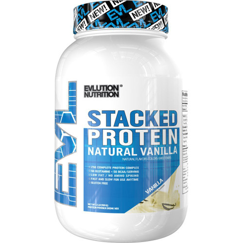 Evlution Nutrition Stacked Protein Natural Vanilla 909 G (2LB)