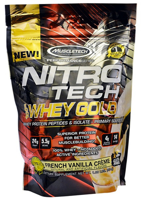 Muscletech NITRO TECH 100% Whey Gold 463 G (1 LB)