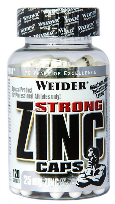 Weider Strong ZINC Caps 120 Capsules