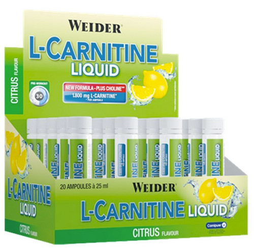 Weider L-Carnitine Liquid 25 ML x 20 Pack