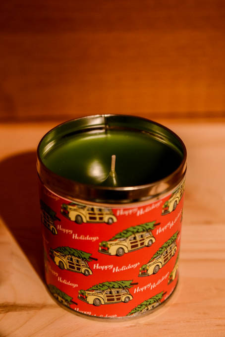 Aunt Sadie's - Holiday Woody with Christmas Tree Candle