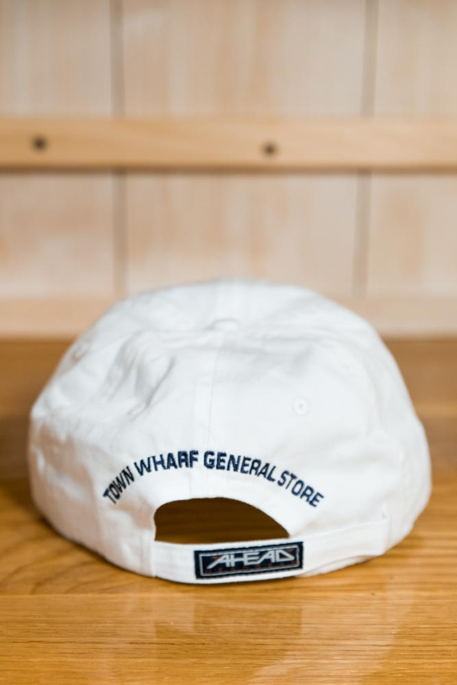 Mattapoisett & Whale Logo Baseball Hat - White