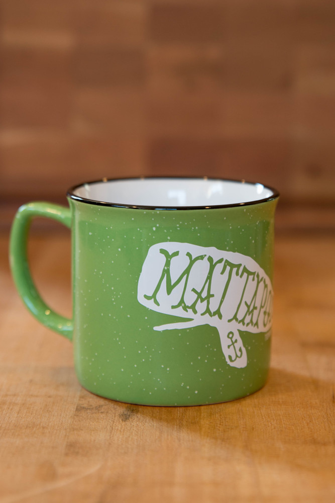 TWGS Mattapoisett Whale Ceramic Cambria Mug (Lime)