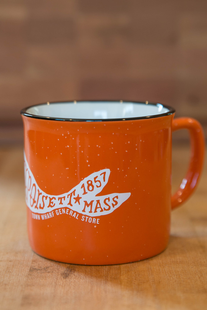 TWGS Mattapoisett Whale Ceramic Cambria Mug (Orange)