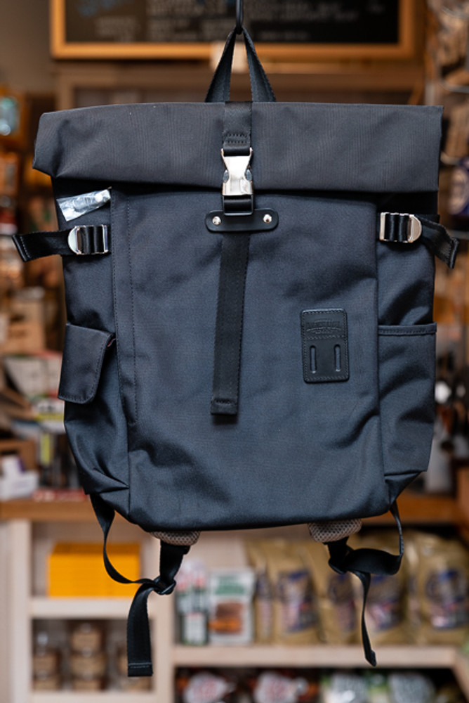 Harvest Label - Rolltop Backpack (Black) - Town Wharf General Store