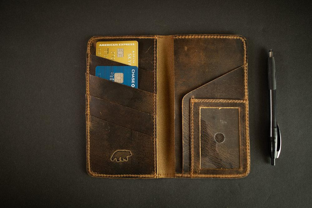 Kodiak Leather Co. - Leather Checkbook Wallet