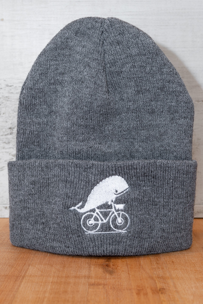 TWGS Embroidered Whale-On-The-Bike Logo Winter Hat