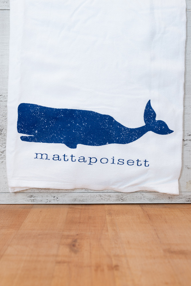 Mattapoisett Whale Tea Towel