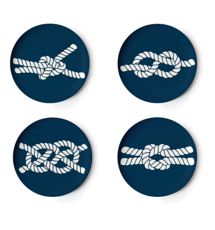 Thomas Paul - Nautical Knot Scrimshaw Coaster (Set of 4)