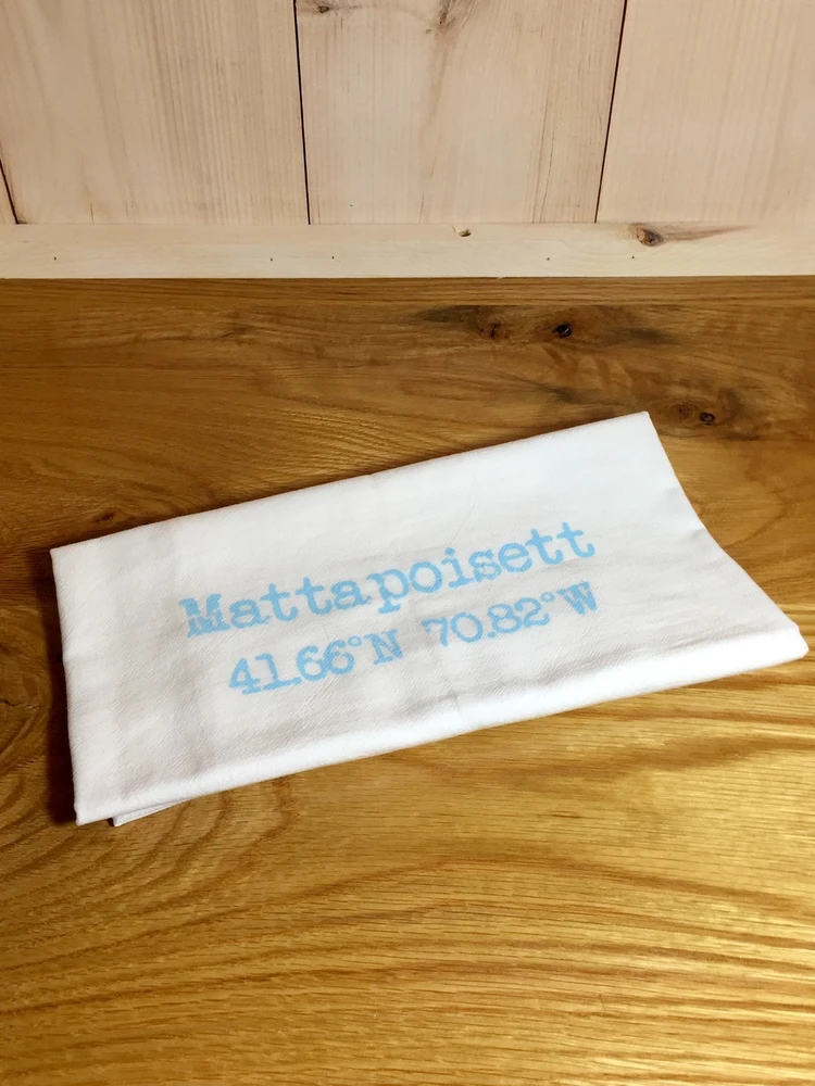 Mattapoisett Coordinates Dish Cloth - Aqua Blue