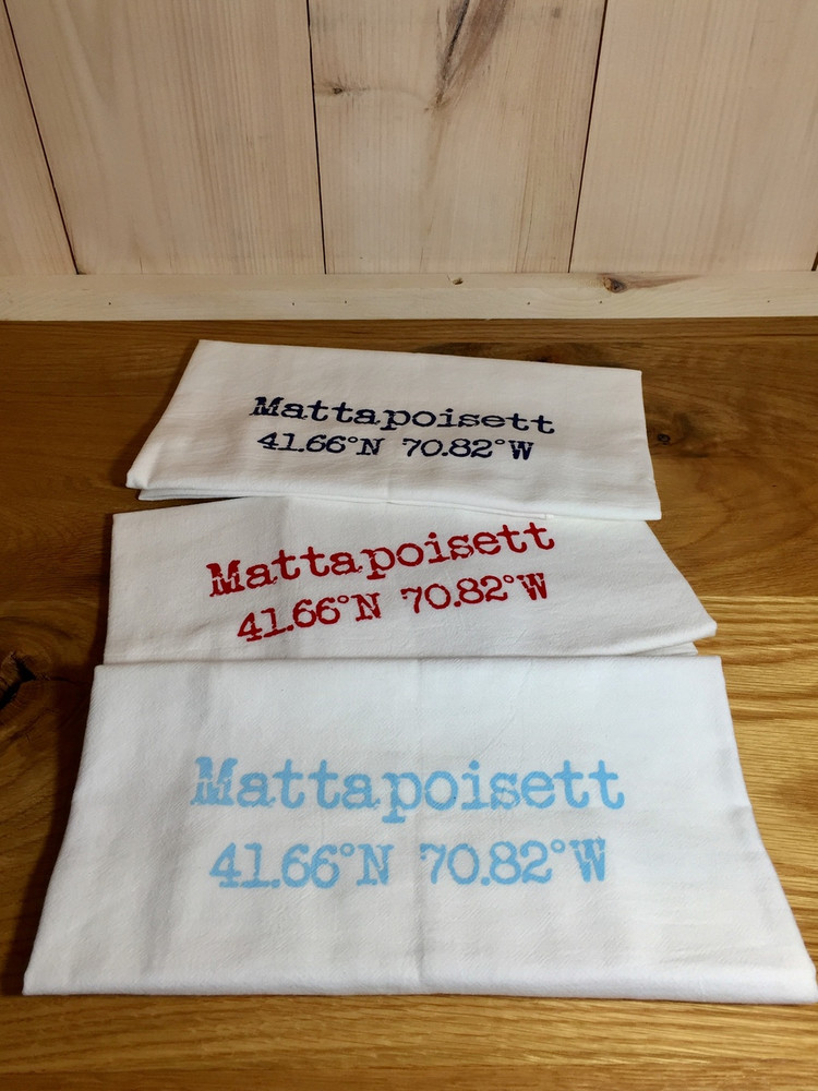 Mattapoisett Coordinates Dish Cloth - Aqua Blue
